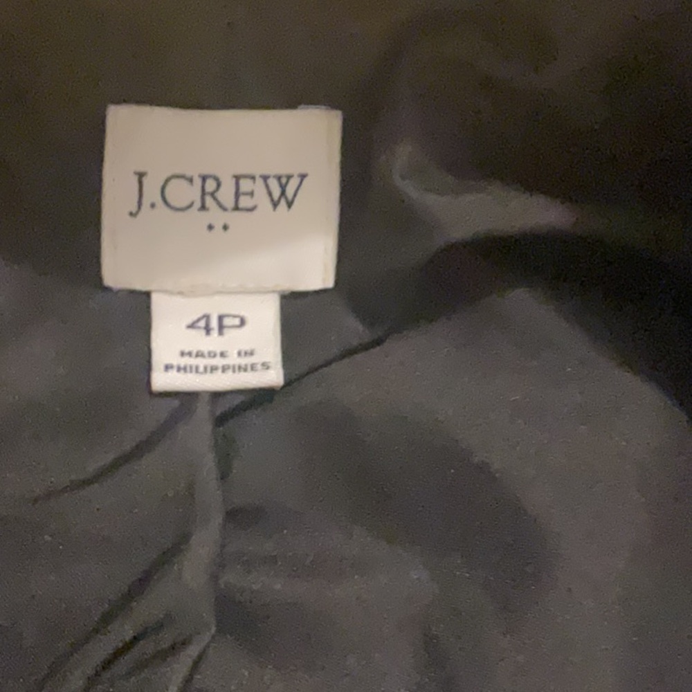 J. Crew linen-blend one-button blazer in black AL755 size 4 - Picture 6 of 6